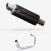 Lextek Carbon Fibre GP8C 240mm Exhaust System for Lexmoto LXR 125