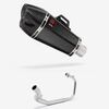 Lextek Carbon Fibre XP13C 210mm Exhaust System for Lexmoto LXR 125