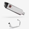 Lextek Matt Stainless Steel VP1 300mm Exhaust System for Lexmoto LXR 125