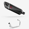 Lextek SP9C Gloss Carbon Fibre Exhaust System 300mm for Lexmoto LXR 125