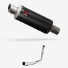 Lextek Carbon Fibre GP8C Full Exhaust System for Lexmoto Titan Euro 5 (2021-)