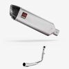 Lextek Matt Stainless Steel VP1 300mm Exhaust System for Lexmoto Titan Euro 5 (2021-)
