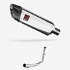Lextek Polished Stainless Steel SP4 300mm Exhaust System for Lexmoto Titan Euro 5 (2021-)