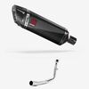 Lextek Carbon Fibre SP9C Full Exhaust System for Lexmoto Titan Euro 5 (2021-)