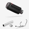 Lextek Carbon Fibre CP8C Exhaust System 150mm for Suzuki SV650 (99-02)