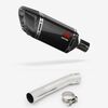 Lextek Carbon Fibre SP11C 200mm Exhaust with Link Pipe for Suzuki SV650 (99-02)