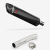 Lextek Carbon Fibre SP7C 400mm Exhaust with Link Pipe for Suzuki SV650 (99-02)