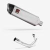 Lextek Matt Stainless Steel VP1 300mm Exhaust System for Lexmoto Chieftain / Apollo