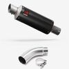 Lextek Carbon Fibre GP8C 240mm Exhaust with Link Pipe for Yamaha MT-03 (16-22)