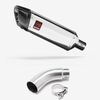 Lextek Polished Stainless Steel SP4 300mm Exhaust with Link Pipe for Yamaha MT-03 (16-22)
