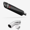 Lextek Carbon Fibre SP7C 400mm Exhaust with Link Pipe for Yamaha MT-03 (16-22)