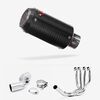Lextek Stainless Steel CP8C Carbon Fibre Exhaust System 150mm for Kawasaki Ninja H2 SX (18-20)