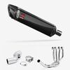 Lextek Stainless Steel SP7C Carbon Fibre Exhaust System 400mm for Kawasaki Ninja H2 SX (18-20)