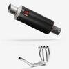 Lextek Stainless Steel GP8C Carbon Fibre Exhaust System 240mm Single Sided