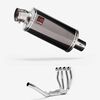 Lextek Smoked Stainless Steel OP16 250mm Exhaust System for Suzuki GSX 1300 R Hayabusa (21-24)