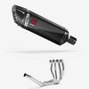 Lextek Stainless Steel SP9C Carbon Fibre Exhaust System 300mm Single Sided