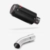 Lextek Carbon Fibre CP8C Exhaust 150mm with Link Pipe for Suzuki GSX-S 1000 (21-24)