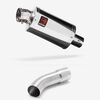 Lextek Stainless Steel OP4 Polished Exhaust 200mm with Link Pipe for Suzuki GSX-S 1000 (21-24)