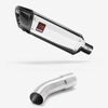 Lextek Polished Stainless Steel SP4 300mm Exhaust with Link Pipe for Suzuki GSX-S 1000 (21-24)