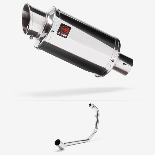 Lextek Stainless Steel YP4 Stubby Exhaust System 200mm for Lexmoto Tempest GT 125