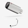 Lextek Stainless Steel CP1 Matt Carbon Tip Exhaust System 150mm for Lexmoto Tempest GT 125