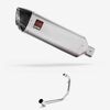 Lextek Stainless Steel VP1 Matt Exhaust System 300mm for Lexmoto Tempest GT 125