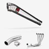 Lextek Polished Stainless Steel MP4 300mm Exhaust System for Suzuki GSX-S750 (17-23)