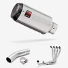 Lextek Matt Stainless Steel CP1 150mm Exhaust System for Suzuki GSX-S750 (17-23)