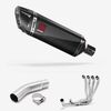 Lextek Carbon Fibre SP9C 300mm Exhaust System for Suzuki GSX-S750 (17-23)