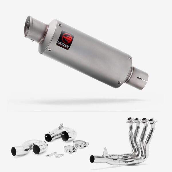 Lextek Matt Stainless Steel GP1 240mm Exhaust System for Honda CBR1000RR Fireblade (14-16)