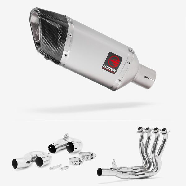 Lextek Matt Stainless Steel SP5 200mm Exhaust System for Honda CBR1000RR Fireblade (14-16)