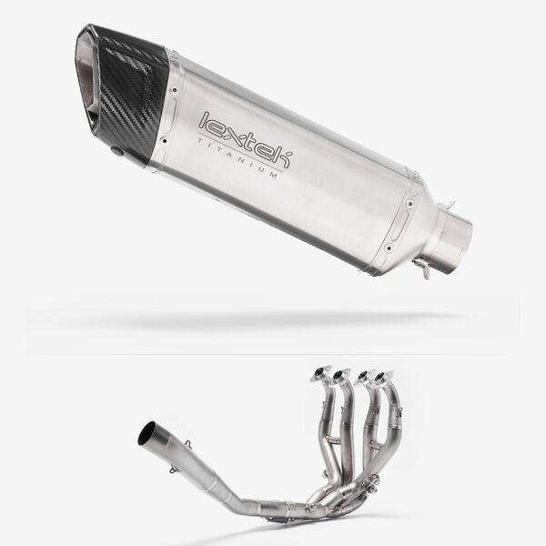 Lextek Titanium ST3 300mm Exhaust System for Kawasaki ZX-6R Ninja (09-20)