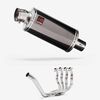 Lextek Smoked Stainless Steel OP16 250mm Exhaust System for Yamaha YZF R6 (99-02)