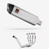 Lextek Matt Stainless Steel VP1 300mm Exhaust System for Yamaha YZF R6 (99-02)