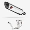 Lextek Stainless Steel SP4 Polished Stainless Steel Exhaust System 300mm for Yamaha YZF R6 (99-02)