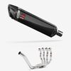 Lextek Carbon Fibre SP7C 400mm Exhaust System for Yamaha YZF R6 (99-02)