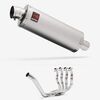 Lextek Matt Stainless Steel OP1 350mm Exhaust System for Yamaha YZF R6 (99-02)