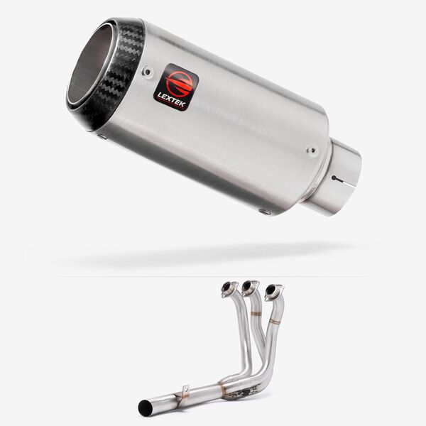 Lextek Matt Stainless Steel CP1 150mm Low Level Exhaust System for Yamaha MT-09 (21-24)