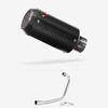 Lextek Stainless Steel CP8C Carbon Fibre Exhaust System 150mm for Lexmoto ZSB 125