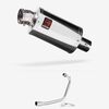 Lextek Polished Stainless Steel OP4 Exhaust System 200mm for Lexmoto ZSB 125