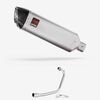 Lextek Matt Stainless Steel VP1 300mm Exhaust System for Lexmoto ZSB 125