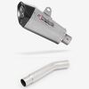 Lextek Matt Stainless Steel XP10 Exhaust 210mm with Link Pipe for Kawasaki Versys 1000 (12-14)