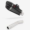 Lextek Carbon Fibre XP13C 210mm Exhaust with Link Pipe for Kawasaki Versys 1000 (12-14)