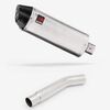 Lextek Brushed Stainless Steel RP2 300mm Exhaust with Link Pipe for Kawasaki Versys 1000 (12-14)