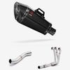 Lextek Carbon Fibre XP8C 210mm Exhaust System with High Level Link Pipe for Yamaha MT-09 (21-24)