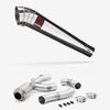 Lextek Polished Stainless Steel MP4 300mm Exhaust with Link Pipe for Yamaha MT-10 (16-24)