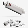 Lextek Matt Stainless Steel OP1 Exhaust 350mm with Link Pipe for Yamaha MT-10 (16-24)