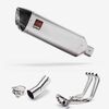 Lextek Matt Stainless Steel VP1 300mm Exhaust System for Honda CB1000R (18-24)