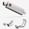 Lextek Matt Stainless Steel OP1 350mm Exhaust System for Honda CB1000R (18-24)