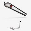 Lextek Polished Stainless Steel MP4 300mm Exhaust System for Lexmoto Echo 50 (17-24)